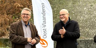 Kurt Moens en schepen Koen Van Hende