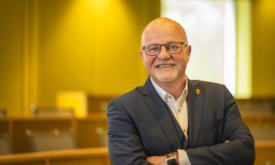 Kurt Moens in de Raadzaal