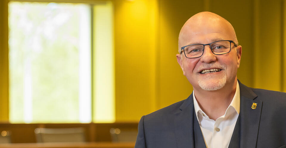 Kurt Moens in de Raadzaal